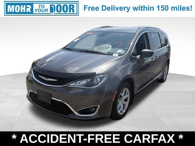 2017 Chrysler Pacifica Touring-L Plus in Granite Crystal M — front three-quarter view