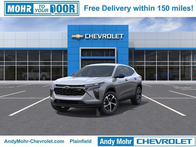 2026 Chevrolet Trax 1RS in Sterling Gray Metallic — front three-quarter view