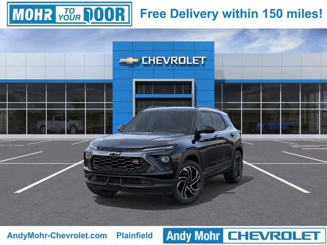 2026 Chevrolet Trailblazer RS in Mosaic Black Metallic — front three-quarter view