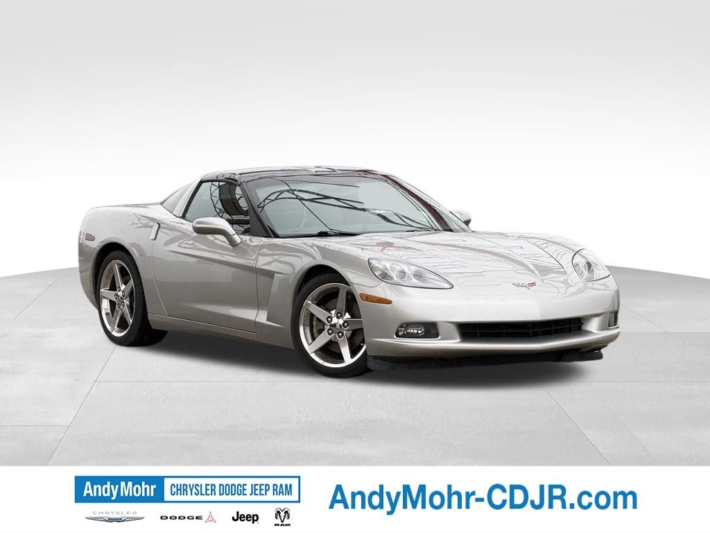 2005 Chevrolet Corvette Base in Machine Silver Metallic — front three-quarter view