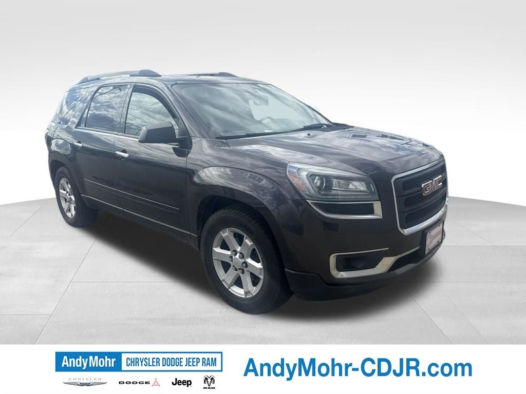 2014 GMC Acadia SLE-2 in Iridium Metallic — front three-quarter view