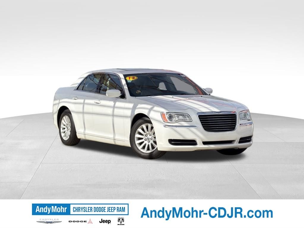 2013 Chrysler 300 Base in Bright White Clearcoat — front three-quarter view