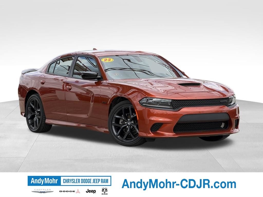 2023 Dodge Charger R/T in Sinamon Stick — front three-quarter view