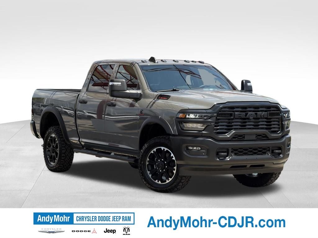 2026 RAM Ram 2500 Tradesman in Ceramic Gray Clear-Coat Exterior Paint — front three-quarter view