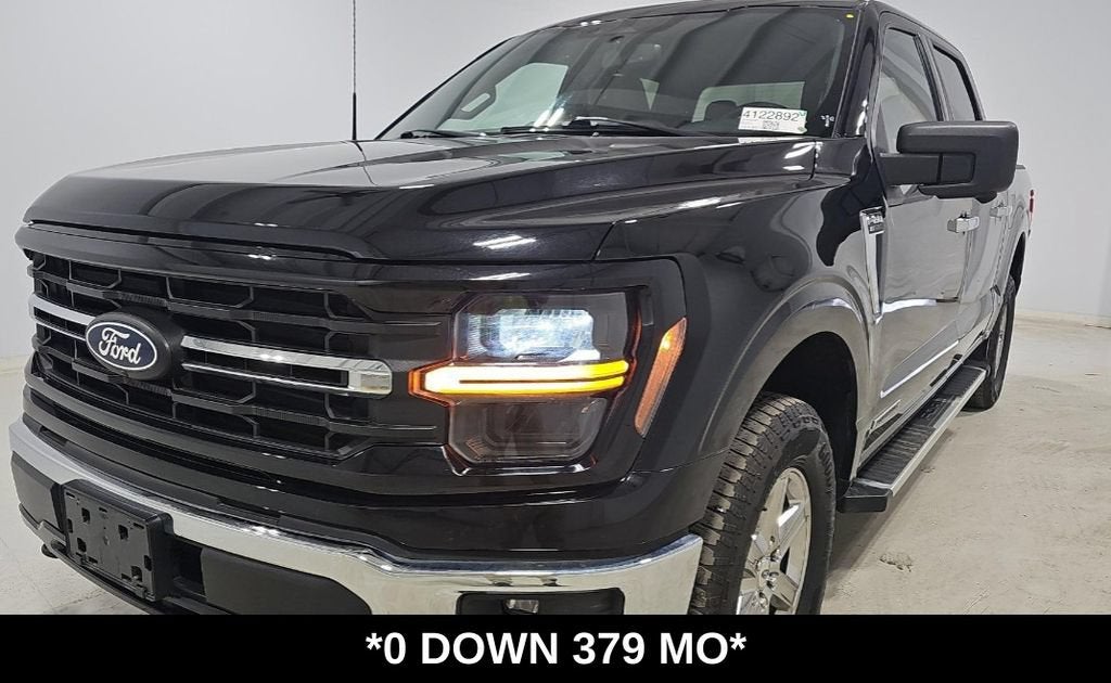 2018 Ford F-150 XL in Shadow Black — front three-quarter view