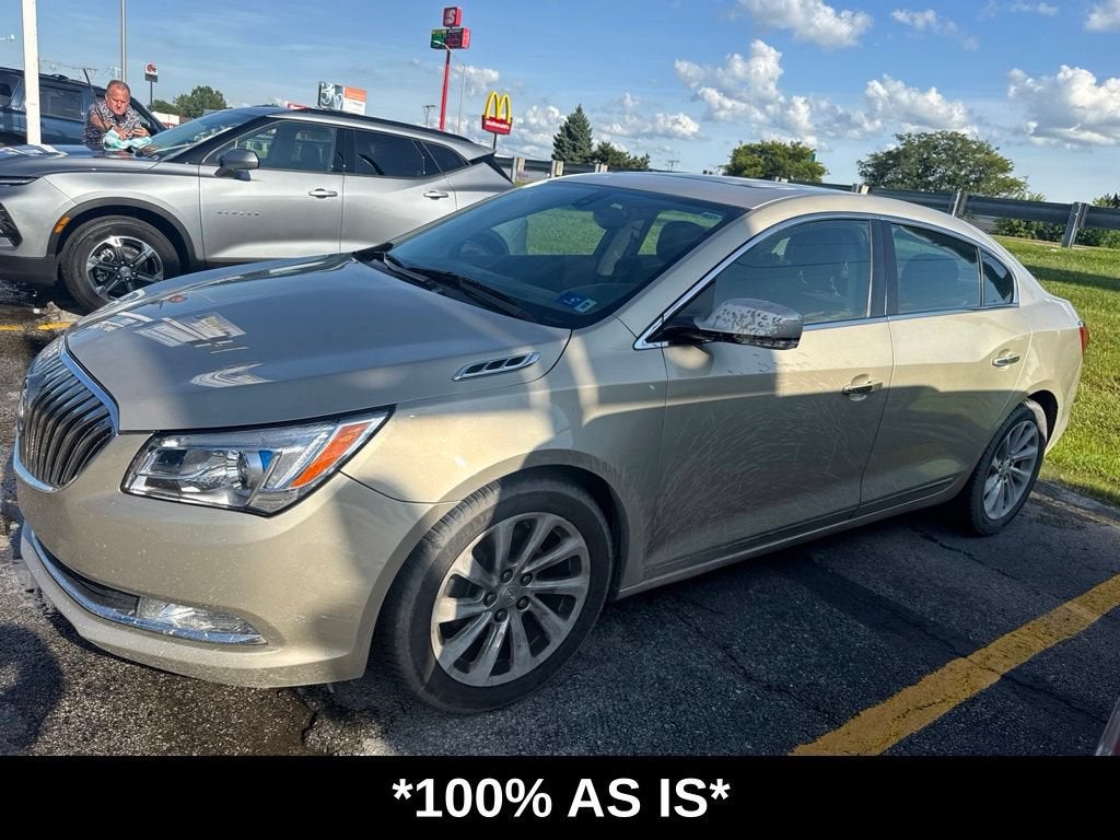 2016 Buick LaCrosse Leather in Sparkling Silver Metallic — front three-quarter view