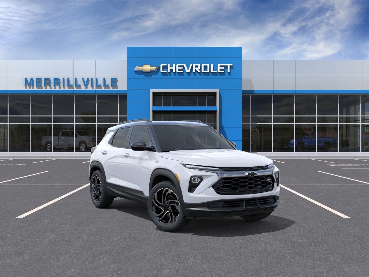 2026 Chevrolet Trailblazer RS in Iridescent Pearl Tricoat — front three-quarter view
