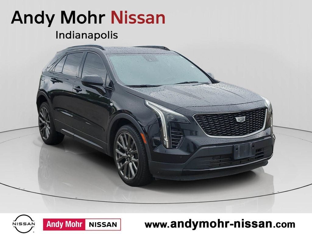 2020 Cadillac XT4 Sport in Black — front three-quarter view