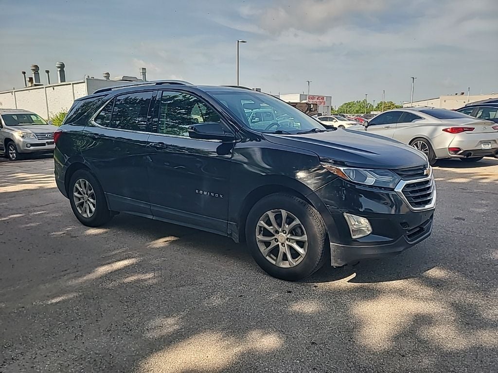 2018 Chevrolet Equinox LT in Black Metallic — front three-quarter view