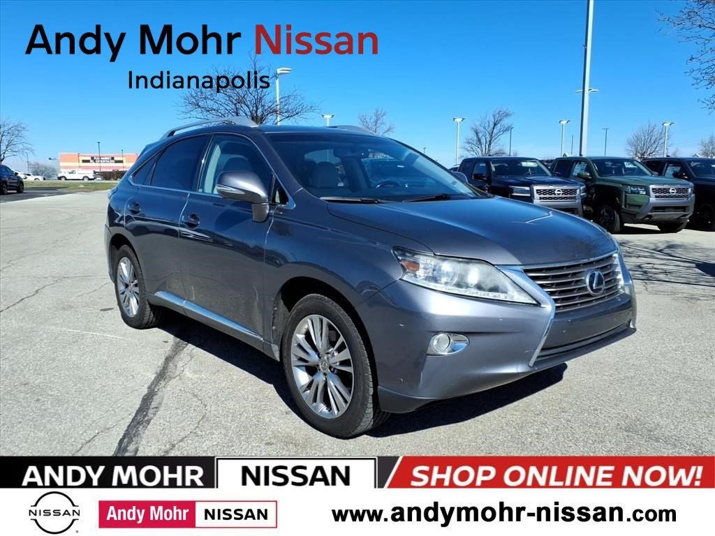 2013 Lexus RX 350 in Nebula Gray Pearl — front three-quarter view
