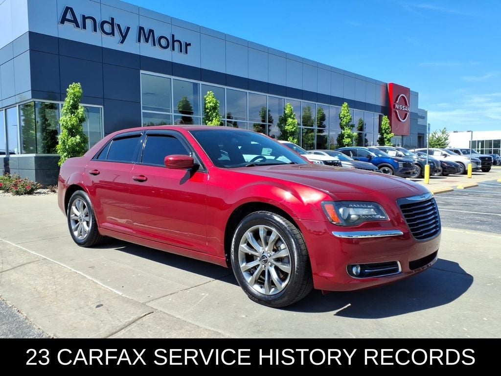 2014 Chrysler 300 S in Deep Cherry Red Crystal — front three-quarter view