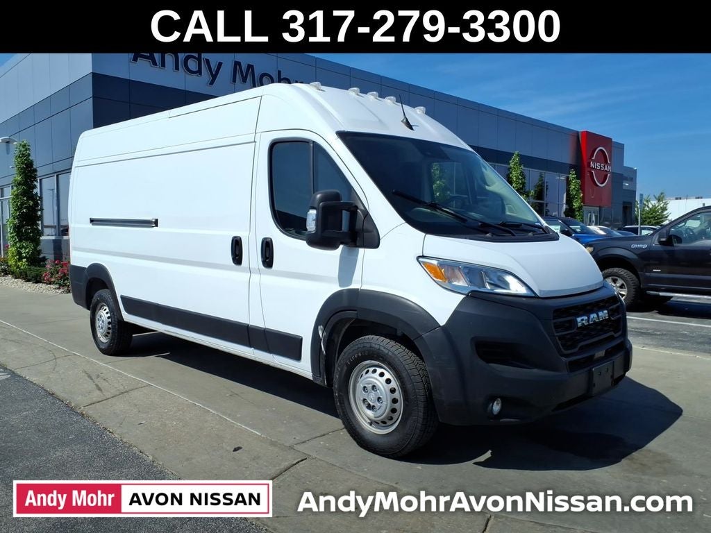 2024 RAM ProMaster 2500 High Roof 159 WB in Bright White Clearcoat — front three-quarter view