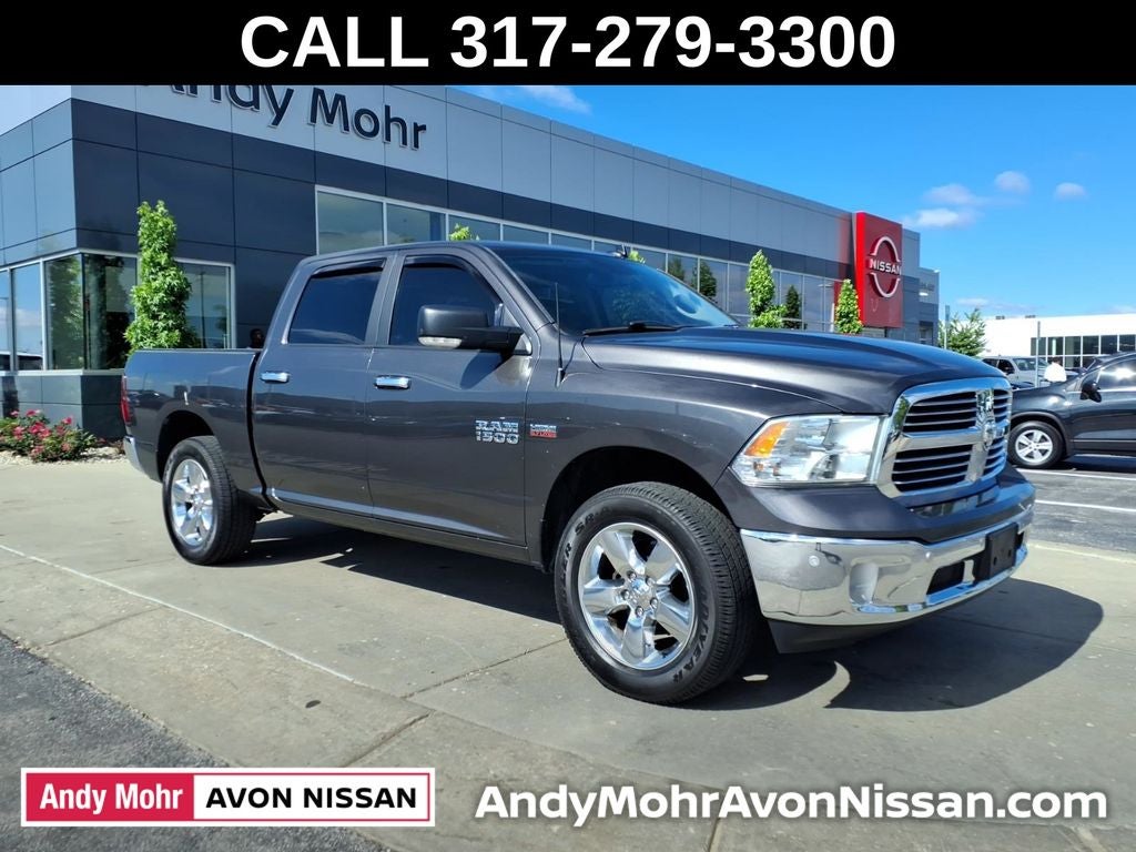 2017 RAM 1500 Big Horn in Crystal Metallic — front three-quarter view