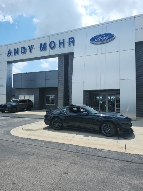 2026 Ford Mustang Dark Horse in Shadow Black — front three-quarter view