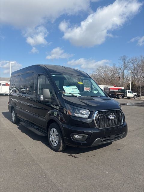 2026 Ford Transit-350 XLT in Black Metallic — front three-quarter view