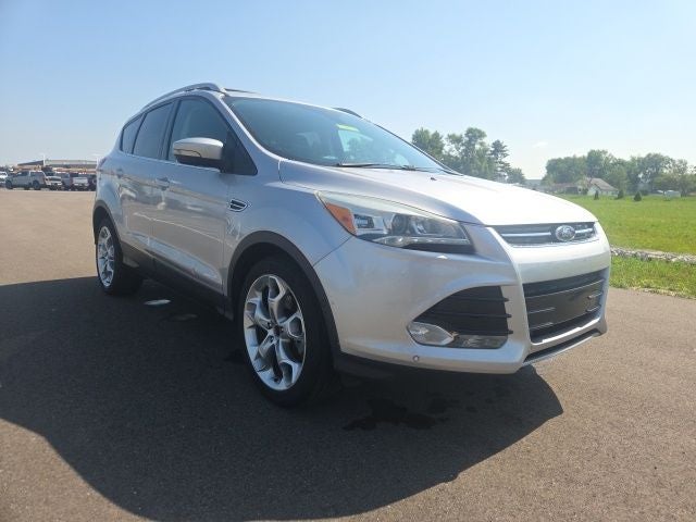 2016 Ford Escape Titanium in Ingot Silver — front three-quarter view