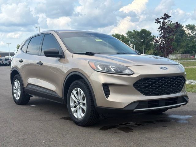 2020 Ford Escape S in Desert Gold Metallic — front three-quarter view