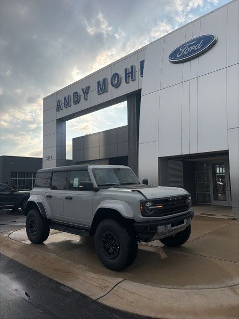 2026 Ford Bronco Raptor in Avalanche — front three-quarter view