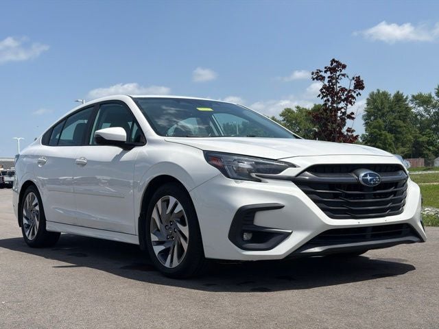 2023 Subaru Legacy Limited in Crystal White Pearl — front three-quarter view