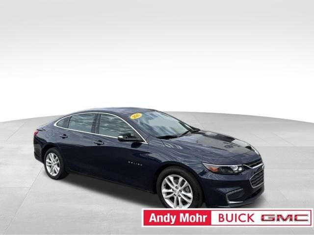 2017 Chevrolet Malibu LT in Blue Velvet Metallic — front three-quarter view