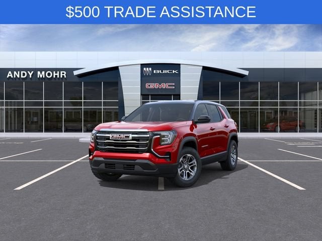 2027 GMC Terrain AWD Elevation in Volcanic Red Tintcoat — front three-quarter view