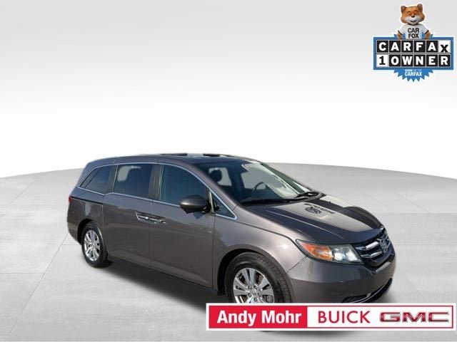 2016 Honda Odyssey EX-L in Silver — front three-quarter view