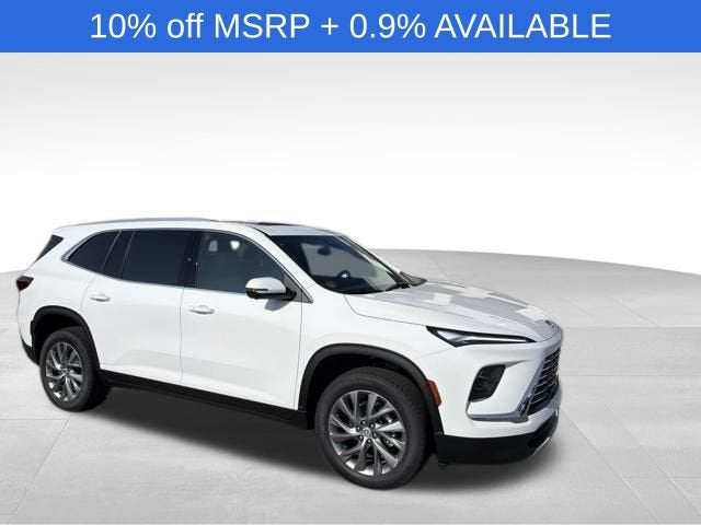 2026 Buick Enclave Preferred in Summit White — front three-quarter view