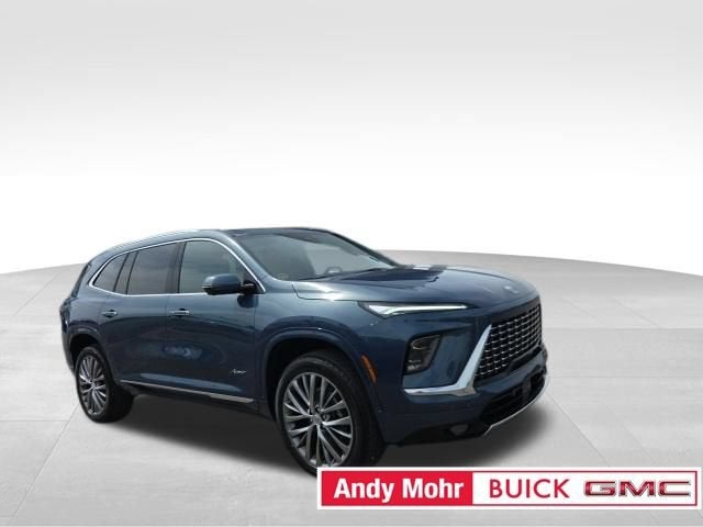 2026 Buick Enclave Avenir in Ocean Blue Metallic — front three-quarter view