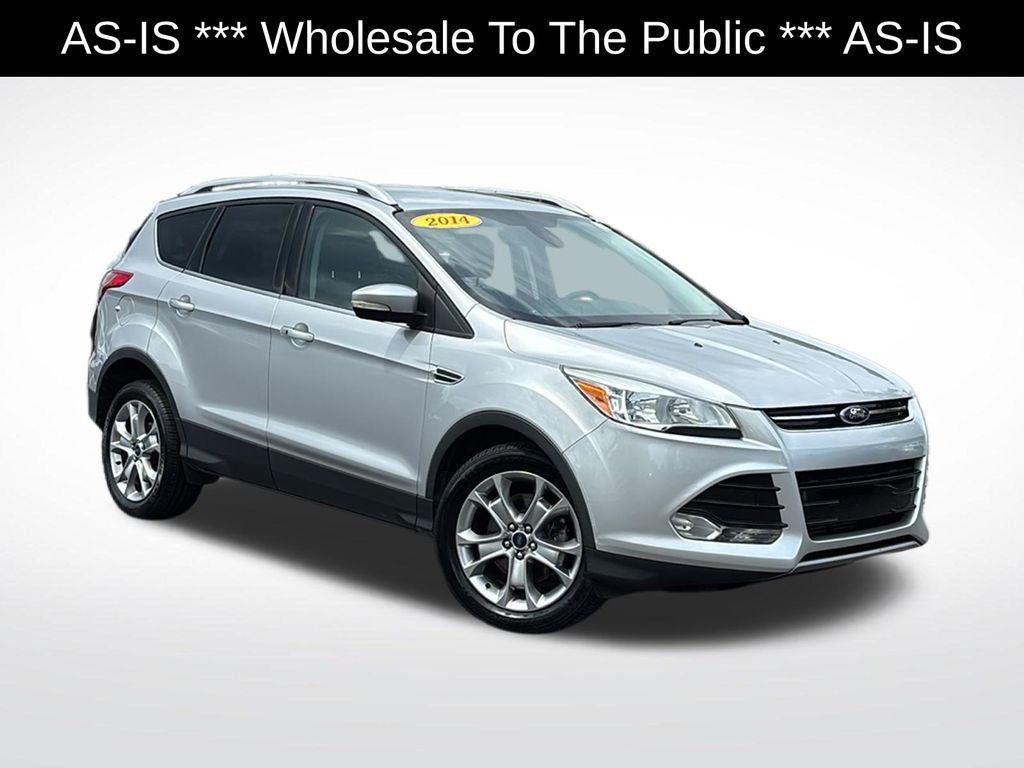 2014 Ford Escape Titanium in Ingot Silver Metallic — front three-quarter view