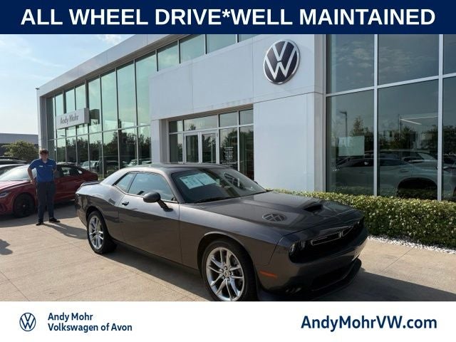 2023 Dodge Challenger GT in Granite Pearlcoat — front three-quarter view