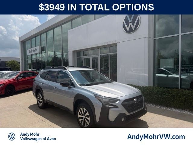 2023 Subaru Outback Premium in Ice Silver Metallic — front three-quarter view